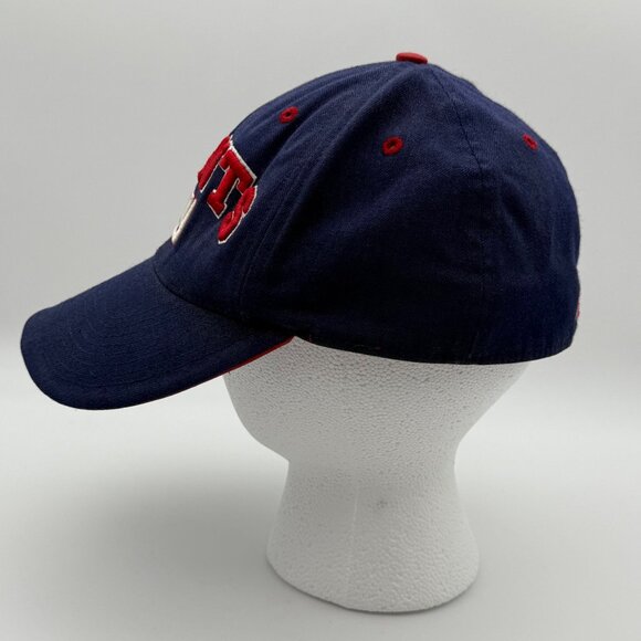 New York Giants NY Embroidered Baseball Cap Adjustable Blue & Red - Picture 2 of 9